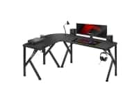 Corner gaming desk Huzaro Hero 6.3 Gaming Desk, Black