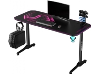 Ultradesk ULTRADESK gaming-skrivebord FRAG - PINK V3, 140x60 cm, 76 cm, med musemåtte, hovedtelefon- og drikkevareholder