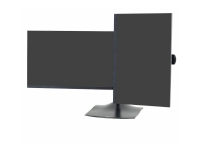 Ergotron DS100 - Stativ - vandret - for 2 LCD displays - aluminium, stål - sort - skærmstørrelse: op til 24 - skrivebord
